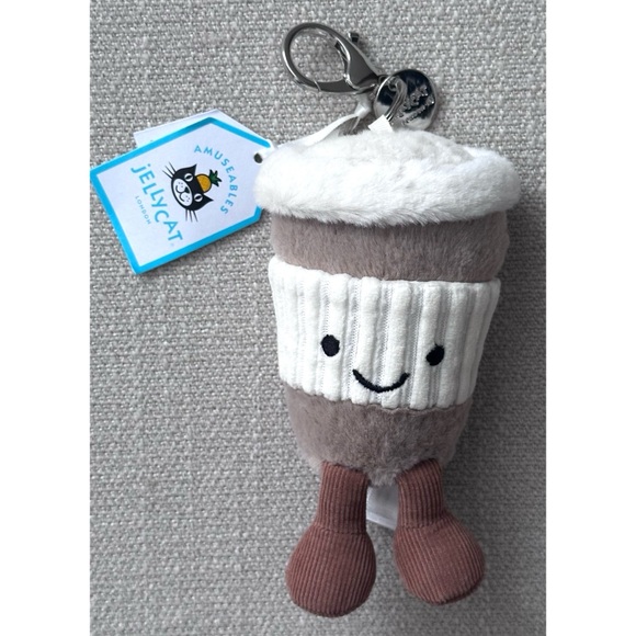 Jellycat Amuseables Coffee-To-Go Bag Charm – Brand New & Authentic! - Picture 1 of 7